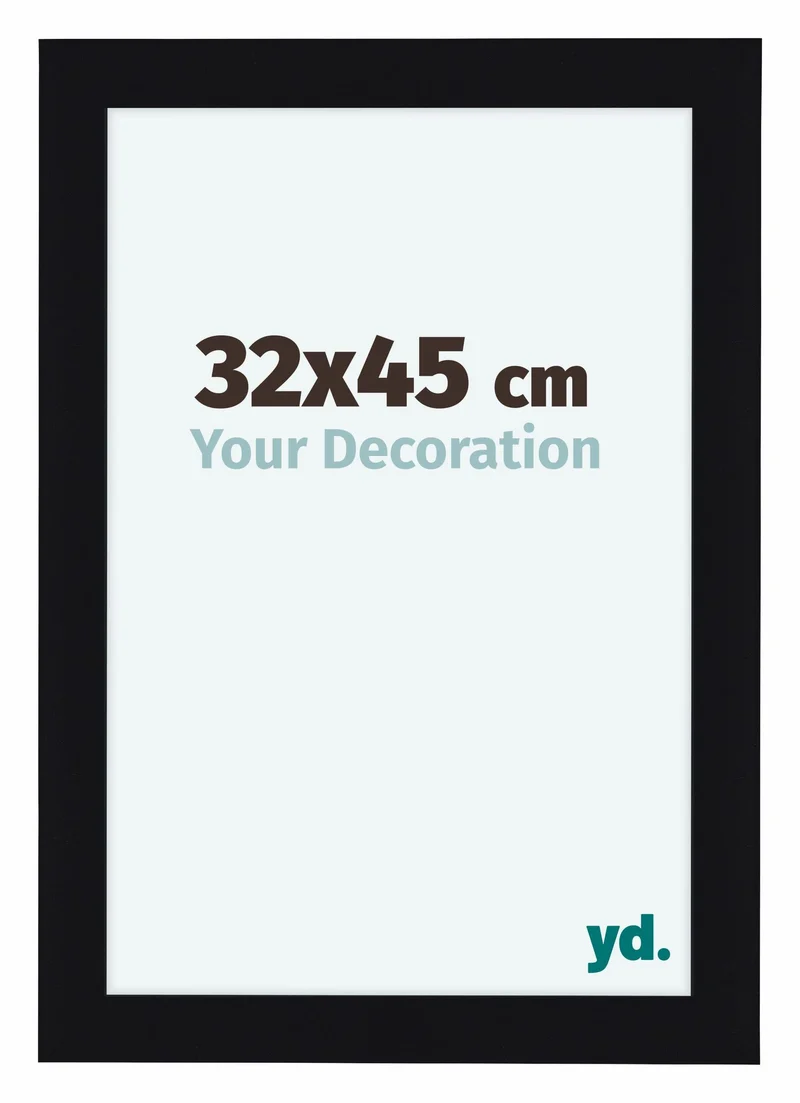 Bilderrahmen 32x45 cm - Schwarz Hochglanz - MDF - Como