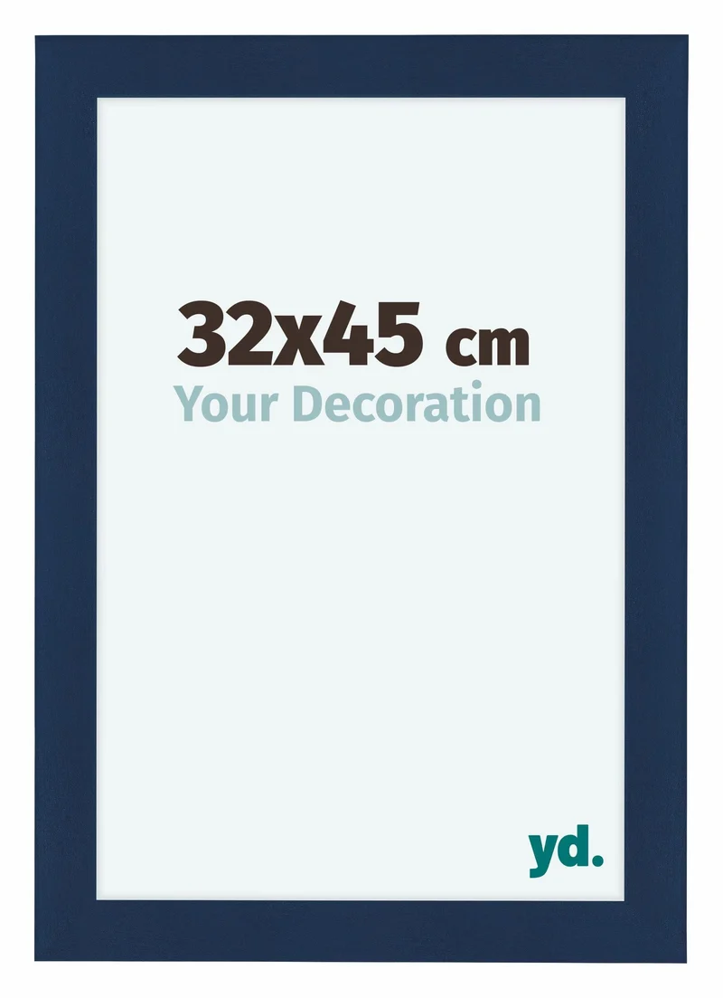 Bilderrahmen 32x45 cm - Dunkelblau Gewischt - MDF - Como