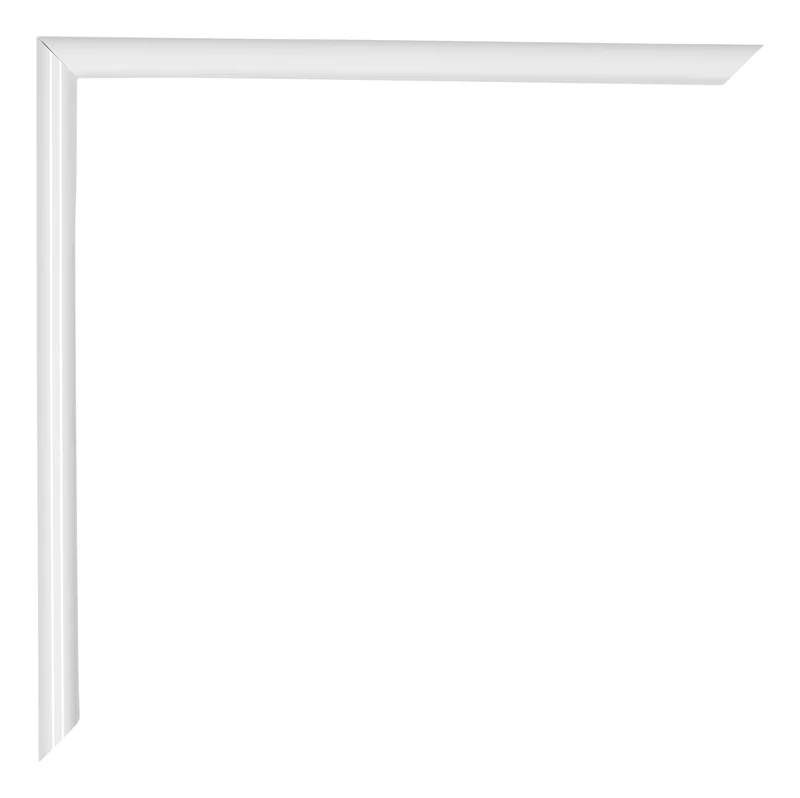 Bilderrahmen 50x100 cm - Weiss Hochglanz - Kunststoff - Annecy