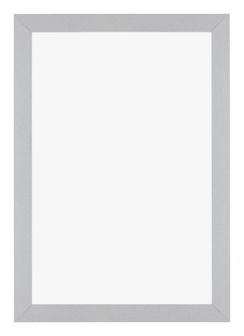 Bilderrahmen 50x75 cm - Silber Matt - MDF - Mura