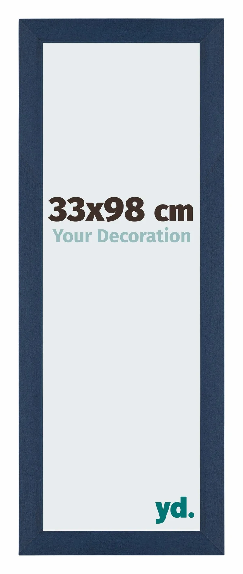 Bilderrahmen 33x98 cm - Dunkelblau Gewischt - MDF - Mura
