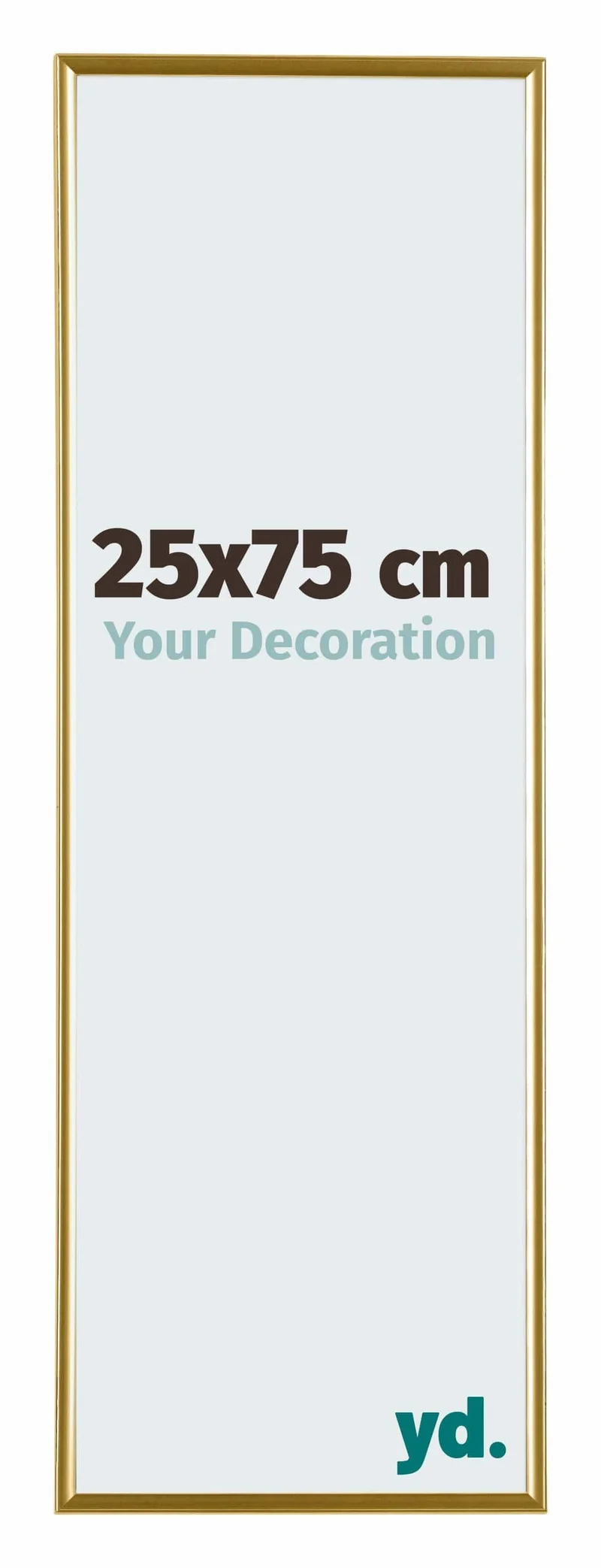 Bilderrahmen 25x75 cm - Gold - Kunststoff - Evry