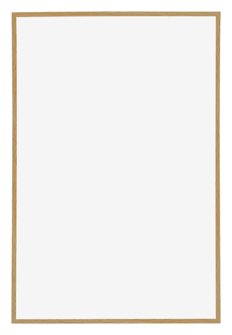 Bilderrahmen 62x93 cm - Buche Hell - Kunststoff - Evry