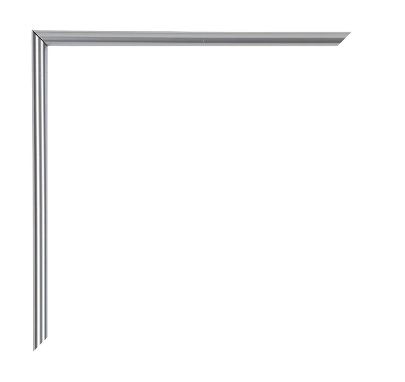 Bilderrahmen 50x100 cm - Silber Hochglanz - Kunststoff - Annecy