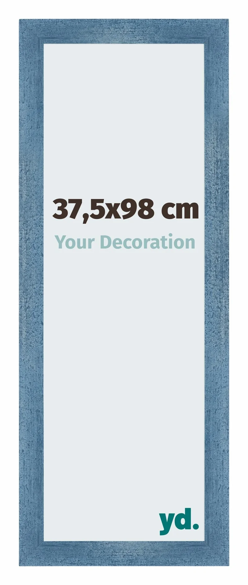 Bilderrahmen 37,5x98 cm - Hellblau Gewischt - MDF - Mura