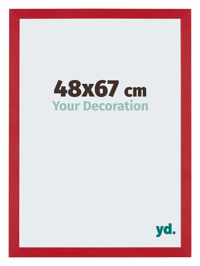 Bilderrahmen 48x67 cm - Rot - MDF - Mura