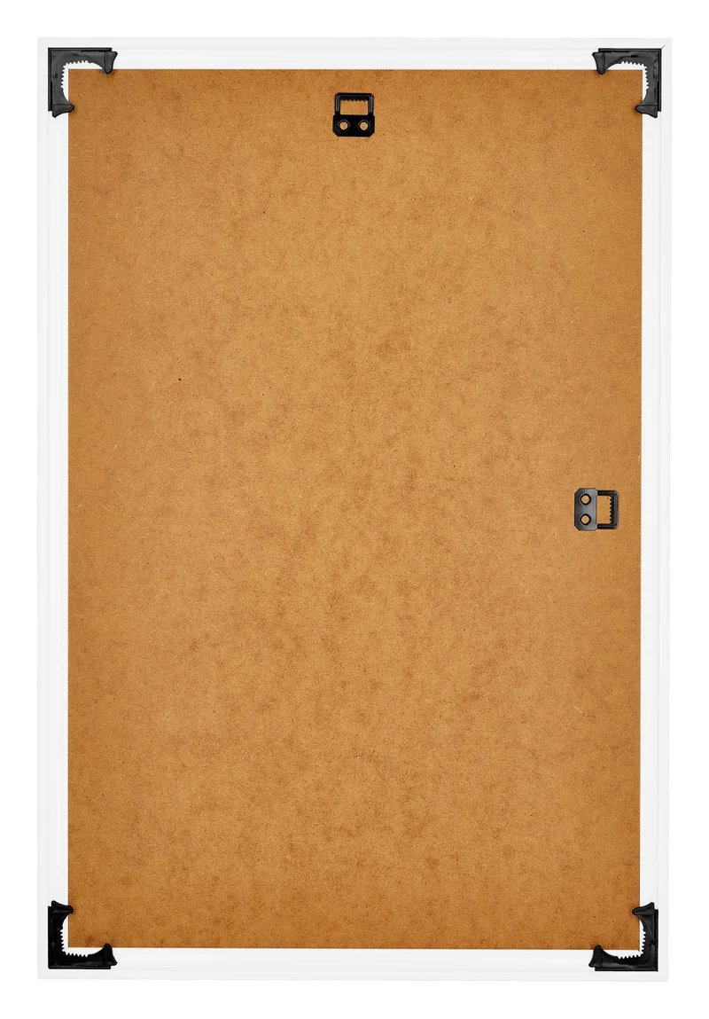 Bilderrahmen 61x91,5 cm - Weiss Hochglanz - Kunststoff - Bordeaux