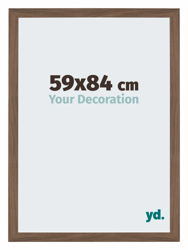 Bilderrahmen 59x84 cm - Nussbaum Dunkel - MDF - Mura