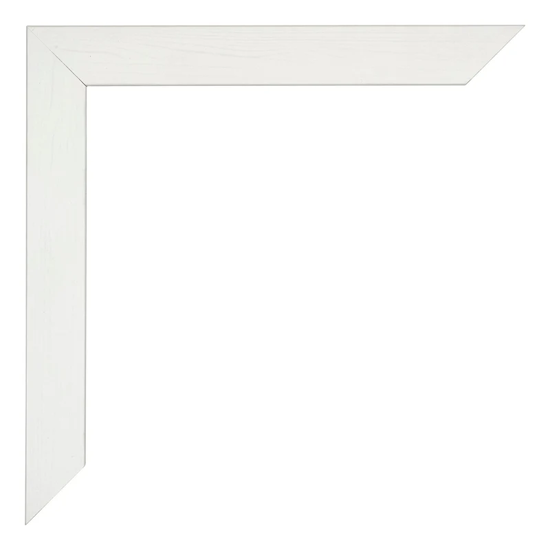 Bilderrahmen 48x67 cm - Weiss Gemasert - MDF - Mura