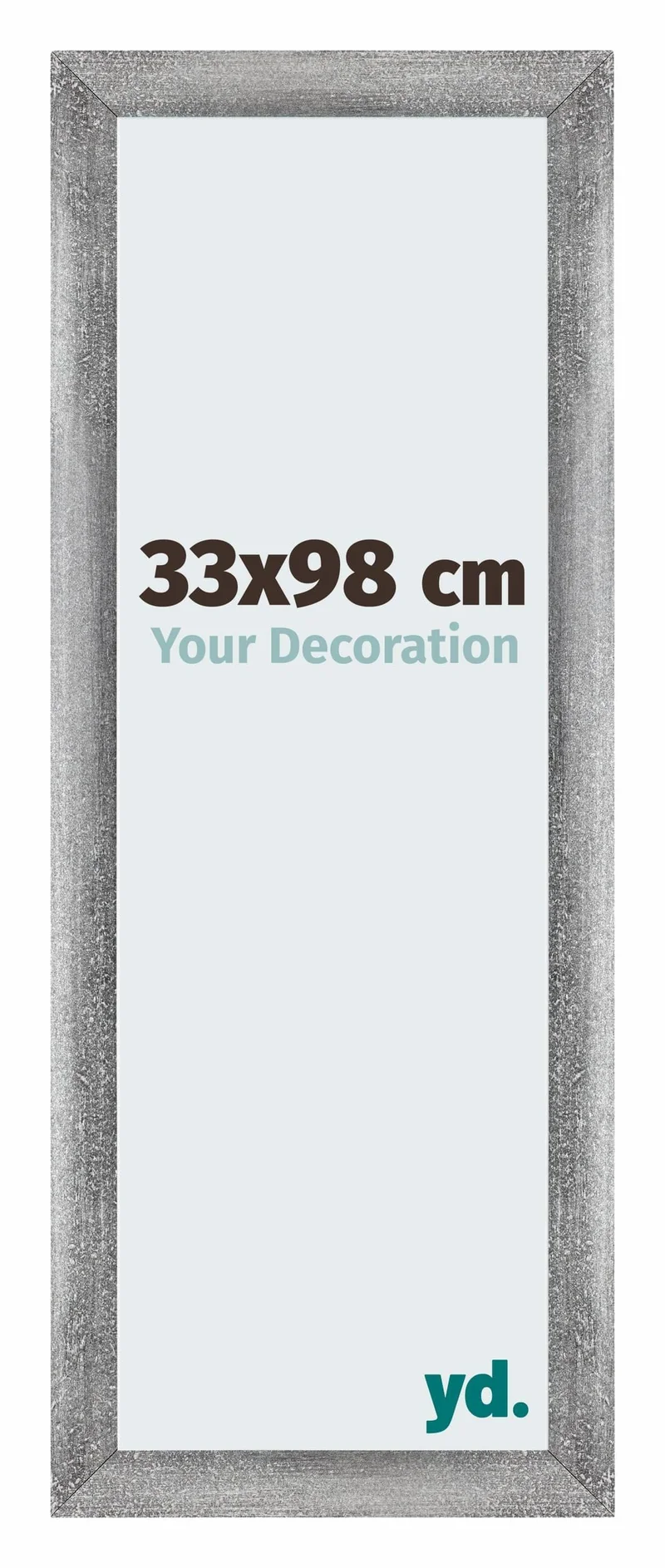 Bilderrahmen 33x98 cm - Grau Gewischt - MDF - Mura