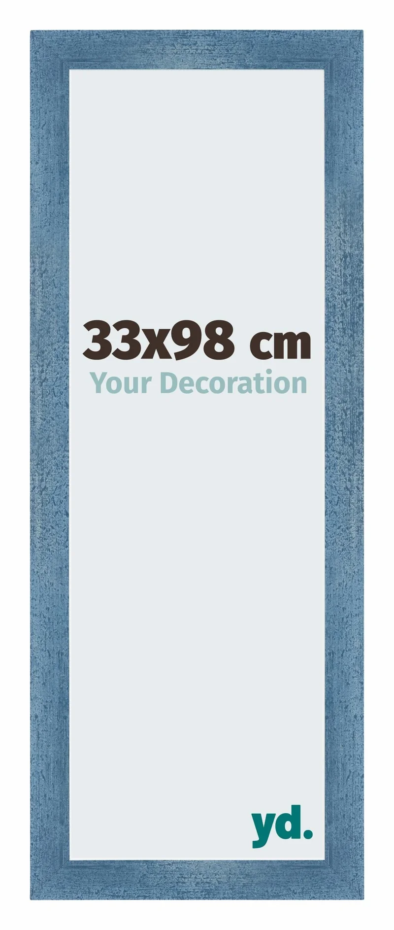 Bilderrahmen 33x98 cm - Hellblau Gewischt - MDF - Mura