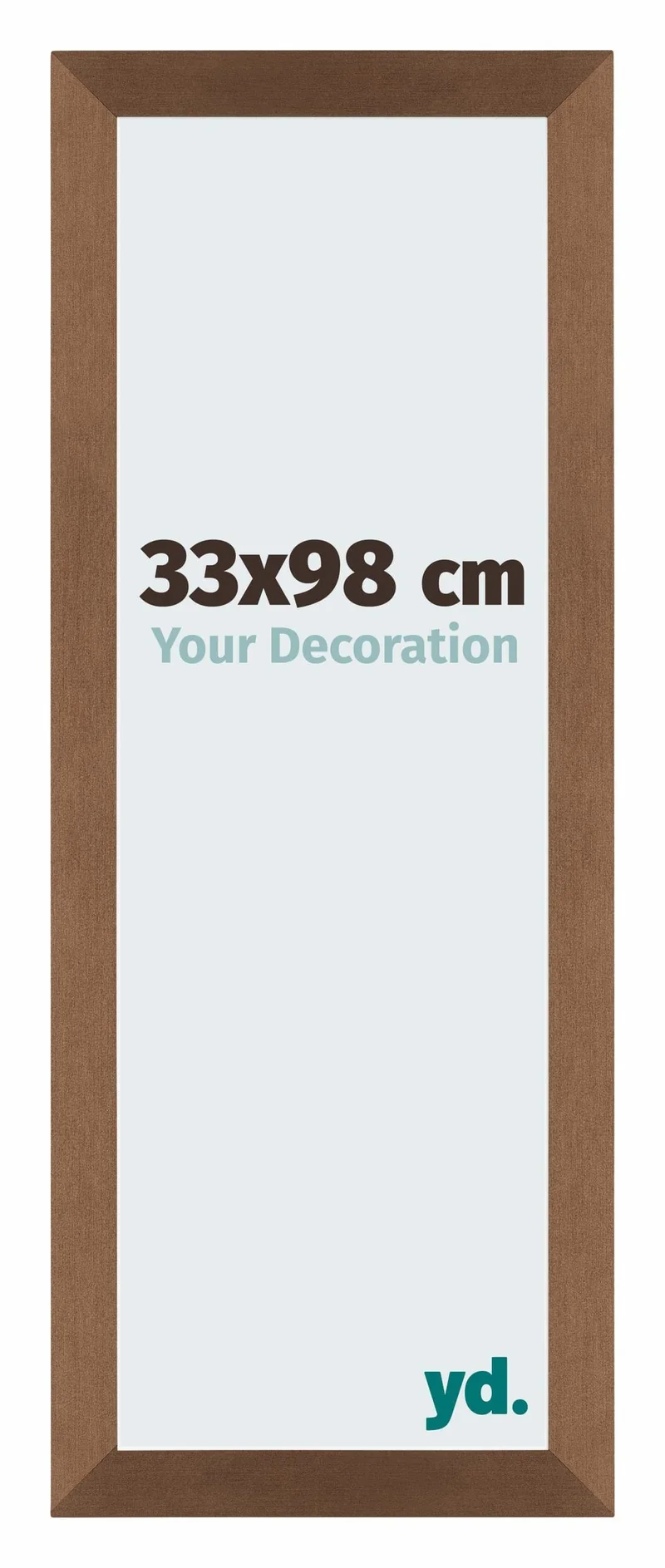 Bilderrahmen 33x98 cm - Kupfer Dekor - MDF - Mura