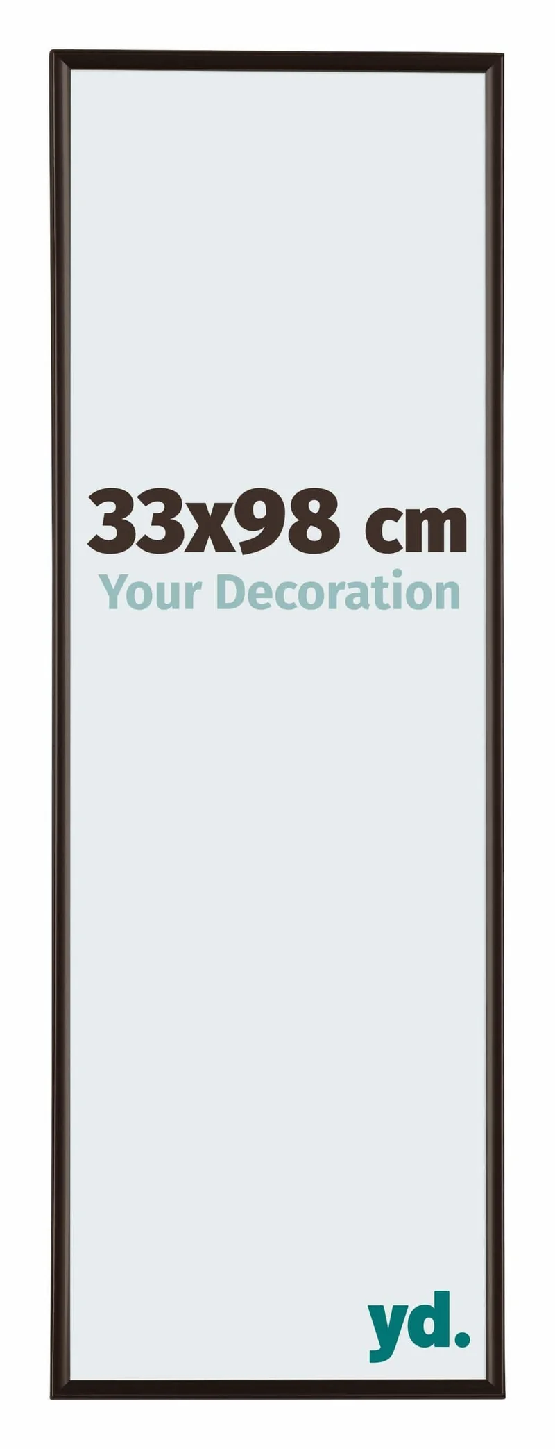 Bilderrahmen 33x98 cm - Antrazit - Kunststoff - Evry