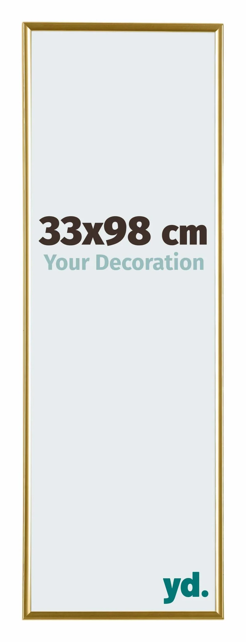 Bilderrahmen 33x98 cm - Gold - Kunststoff - Evry