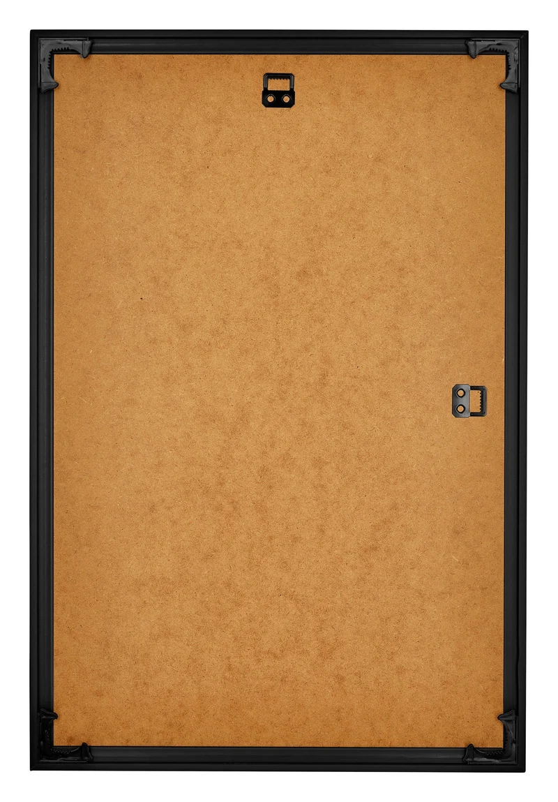 Bilderrahmen 62x93 cm - Schwarz Hochglanz - Kunststoff - Bordeaux