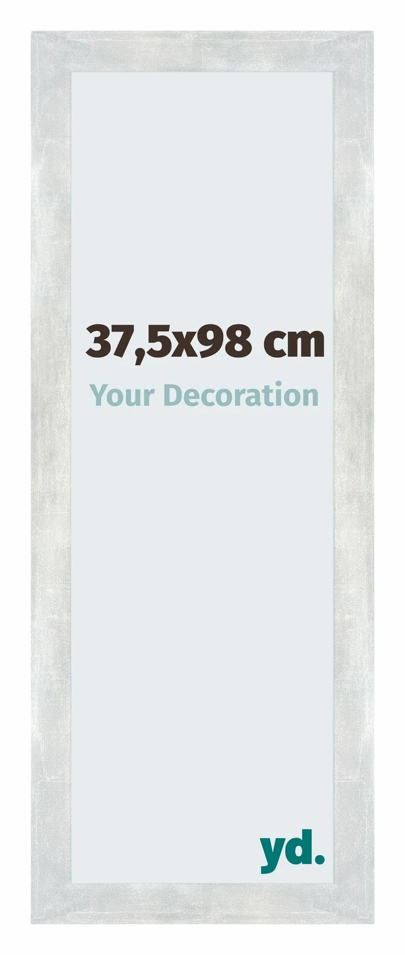 Bilderrahmen 37,5x98 cm - Silberglanz Vintage - MDF - Mura