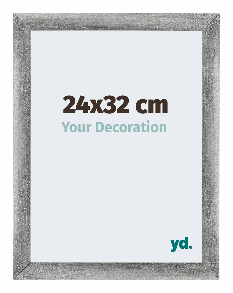 Bilderrahmen 24x32 cm - Grau Gewischt - MDF - Mura