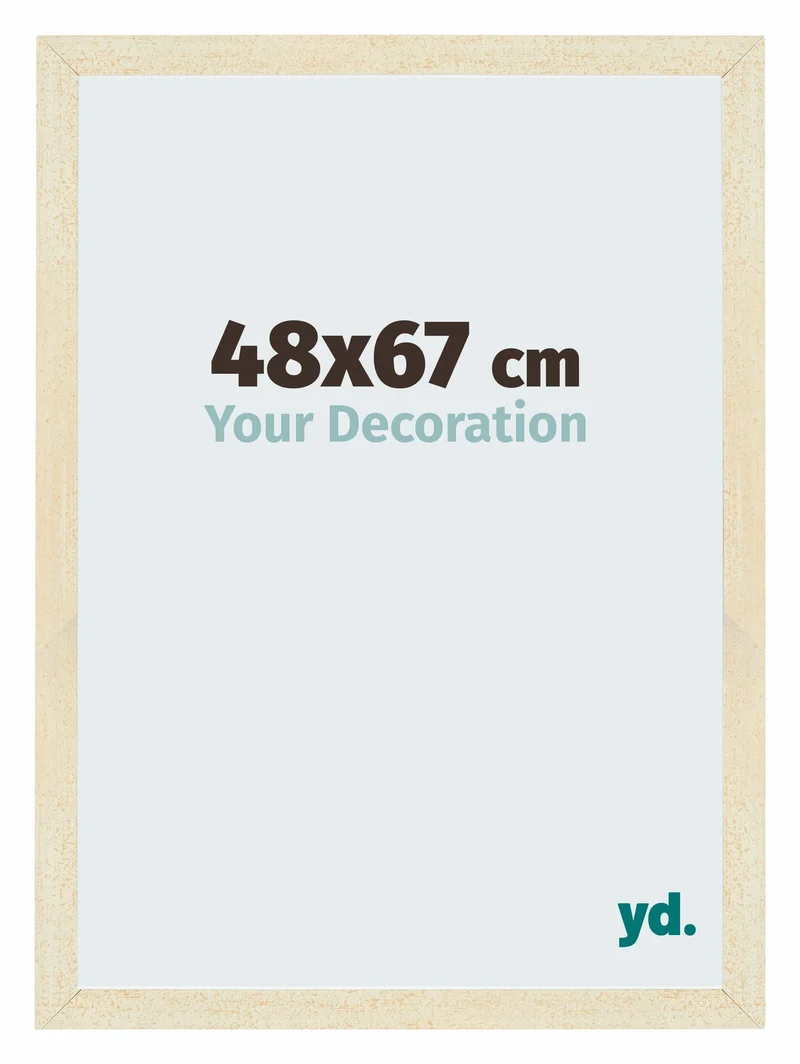 Bilderrahmen 48x67 cm - Sand Gewischt - MDF - Mura
