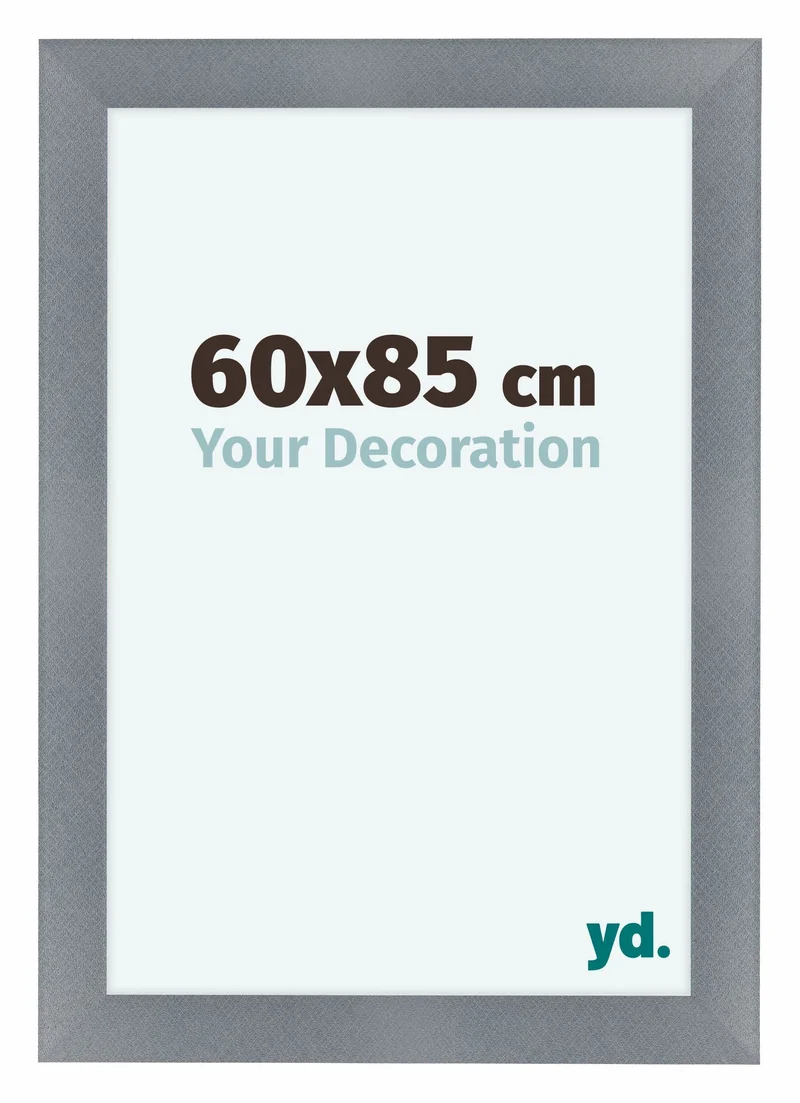 Bilderrahmen 60x85 cm - Aluminium - Gebürstet - MDF - Como