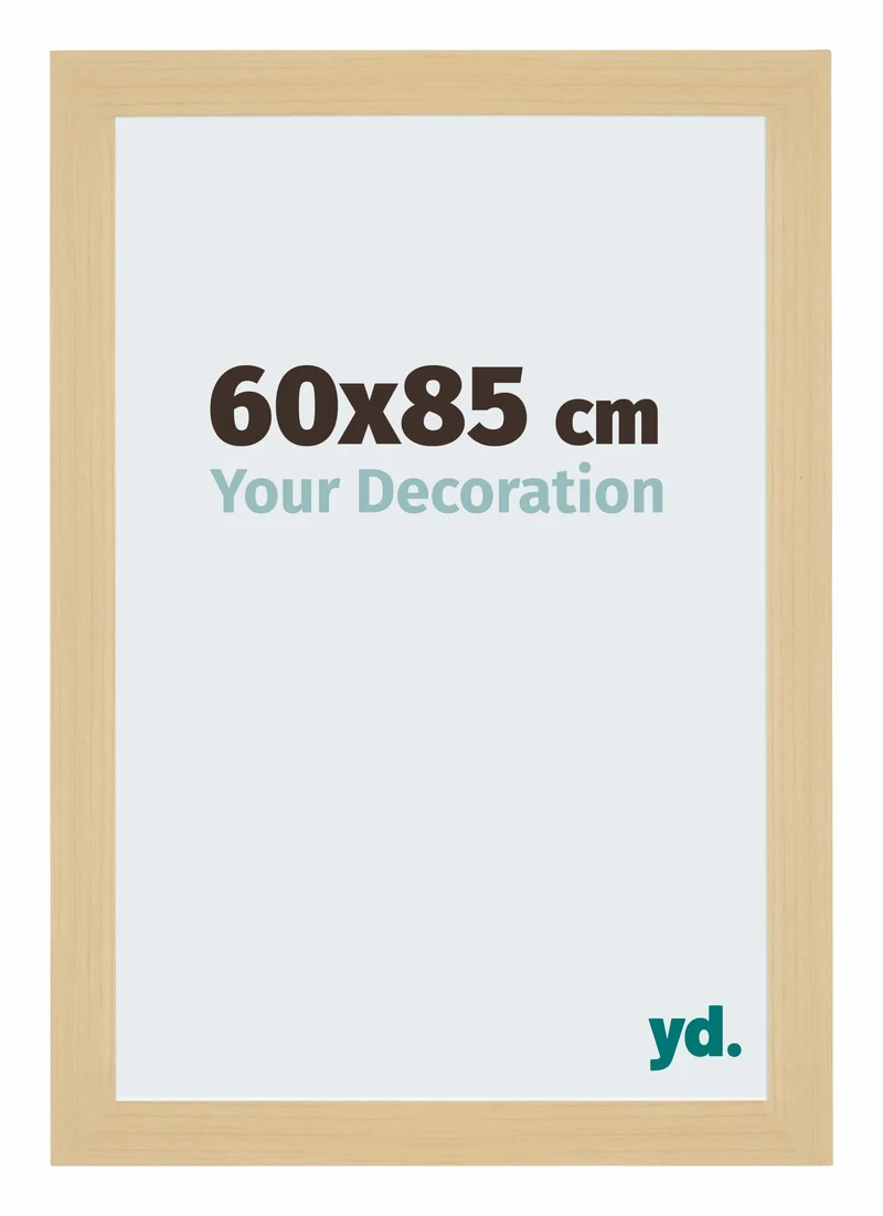 Bilderrahmen 60x85 cm - Ahorn Dekor - MDF - Mura