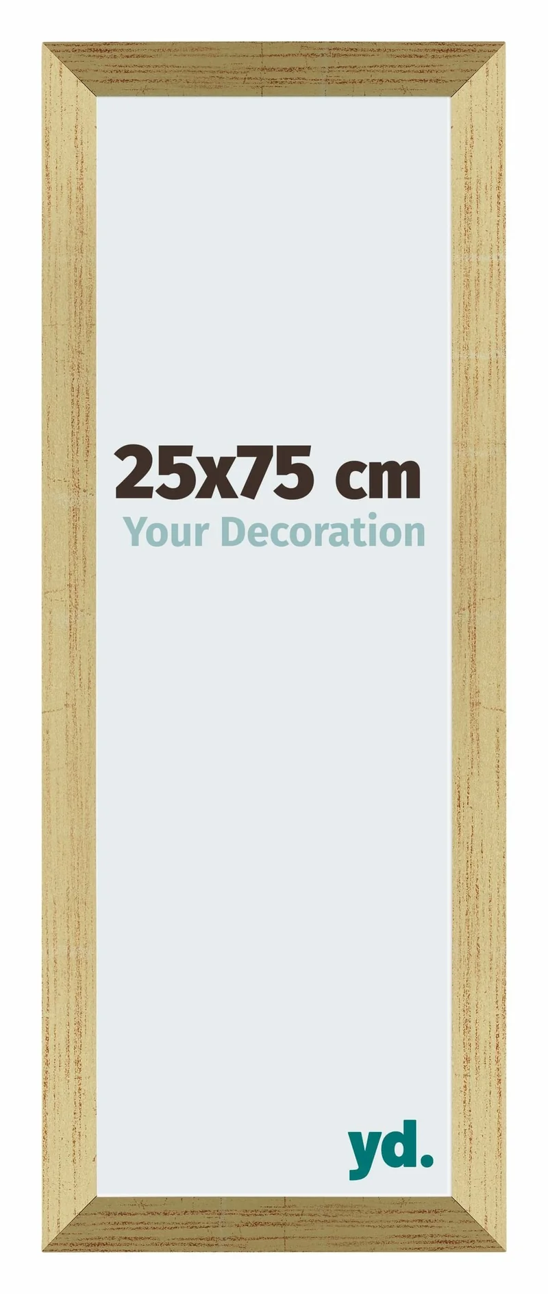 Bilderrahmen 25x75 cm - Goldglanz - MDF - Mura