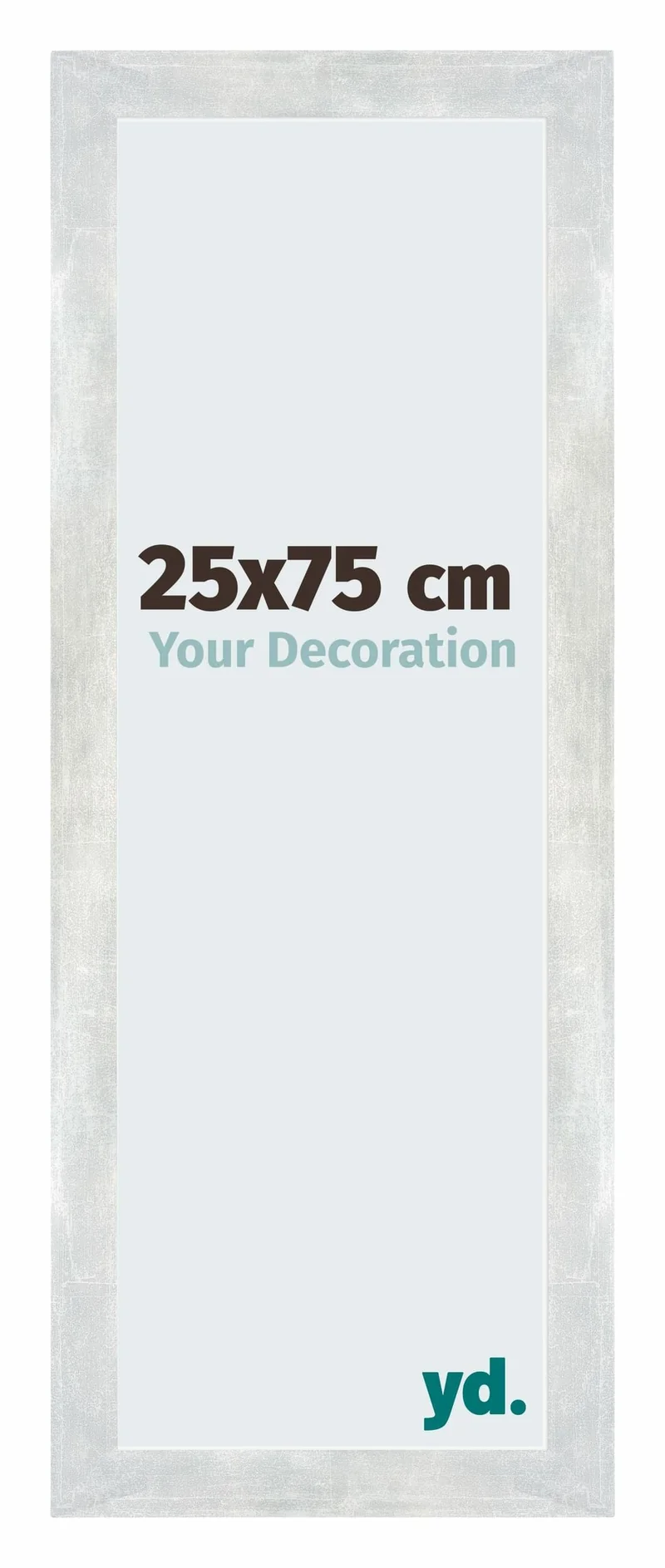 Bilderrahmen 25x75 cm - Silberglanz Vintage - MDF - Mura
