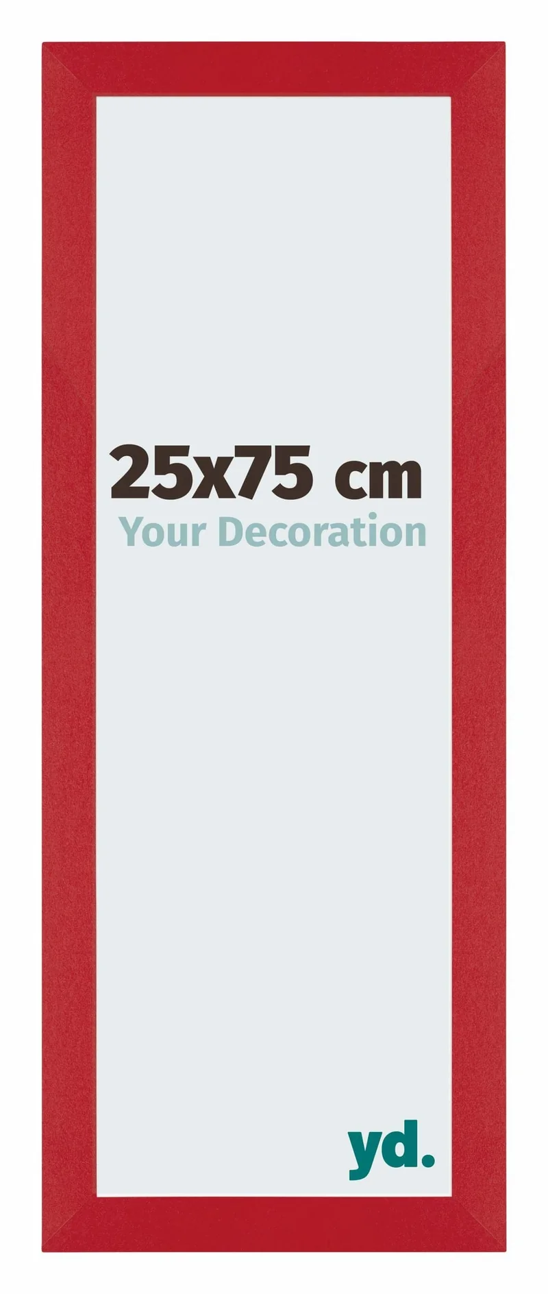 Bilderrahmen 25x75 cm - Rot - MDF - Mura