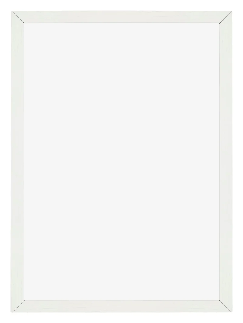 Bilderrahmen 49x68 cm - Weiss Gemasert - MDF - Mura