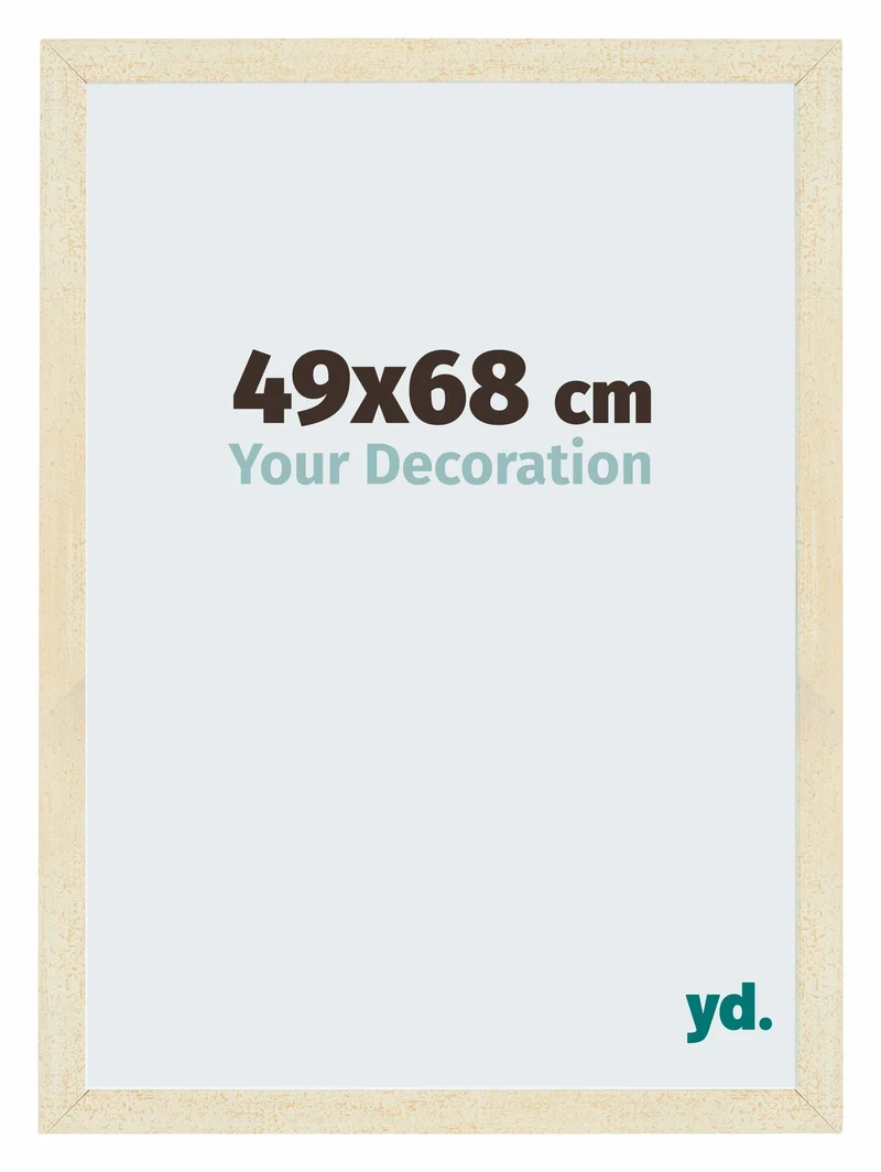 Bilderrahmen 49x68 cm - Sand Gewischt - MDF - Mura