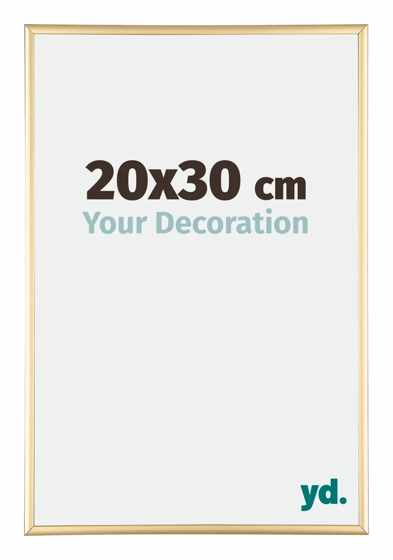 Bilderrahmen 20x30 cm - Gold - Aluminium - Kent