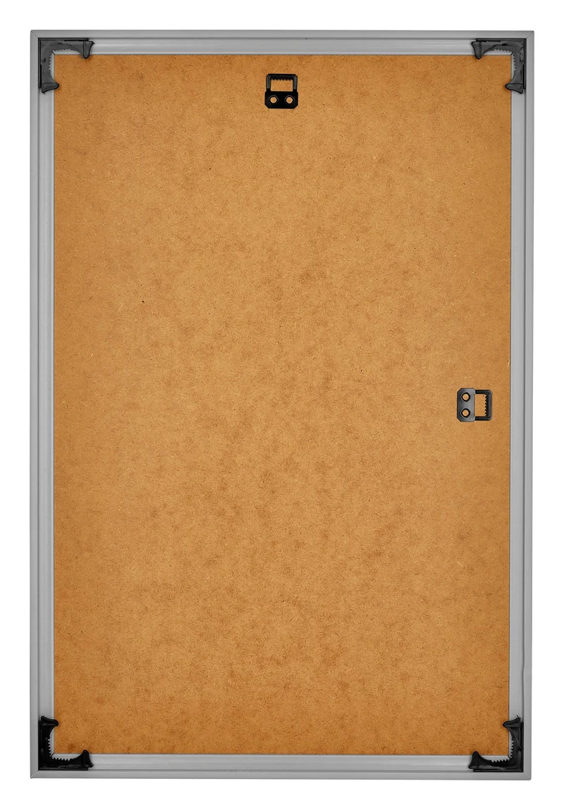 Bilderrahmen 50x75 cm - Silber Hochglanz - Kunststoff - Evry