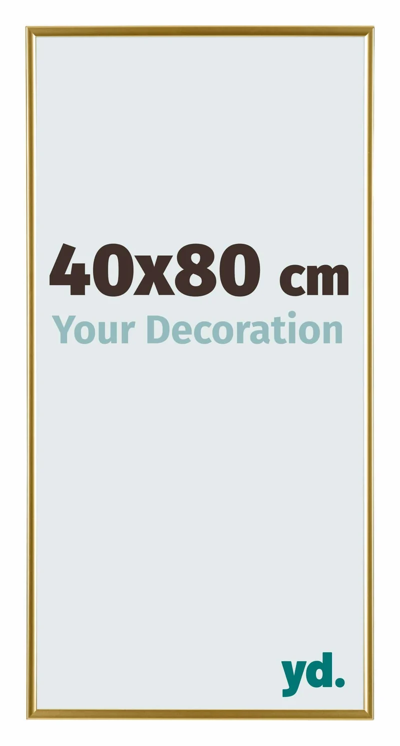 Bilderrahmen 40x80 cm - Gold - Kunststoff - Evry