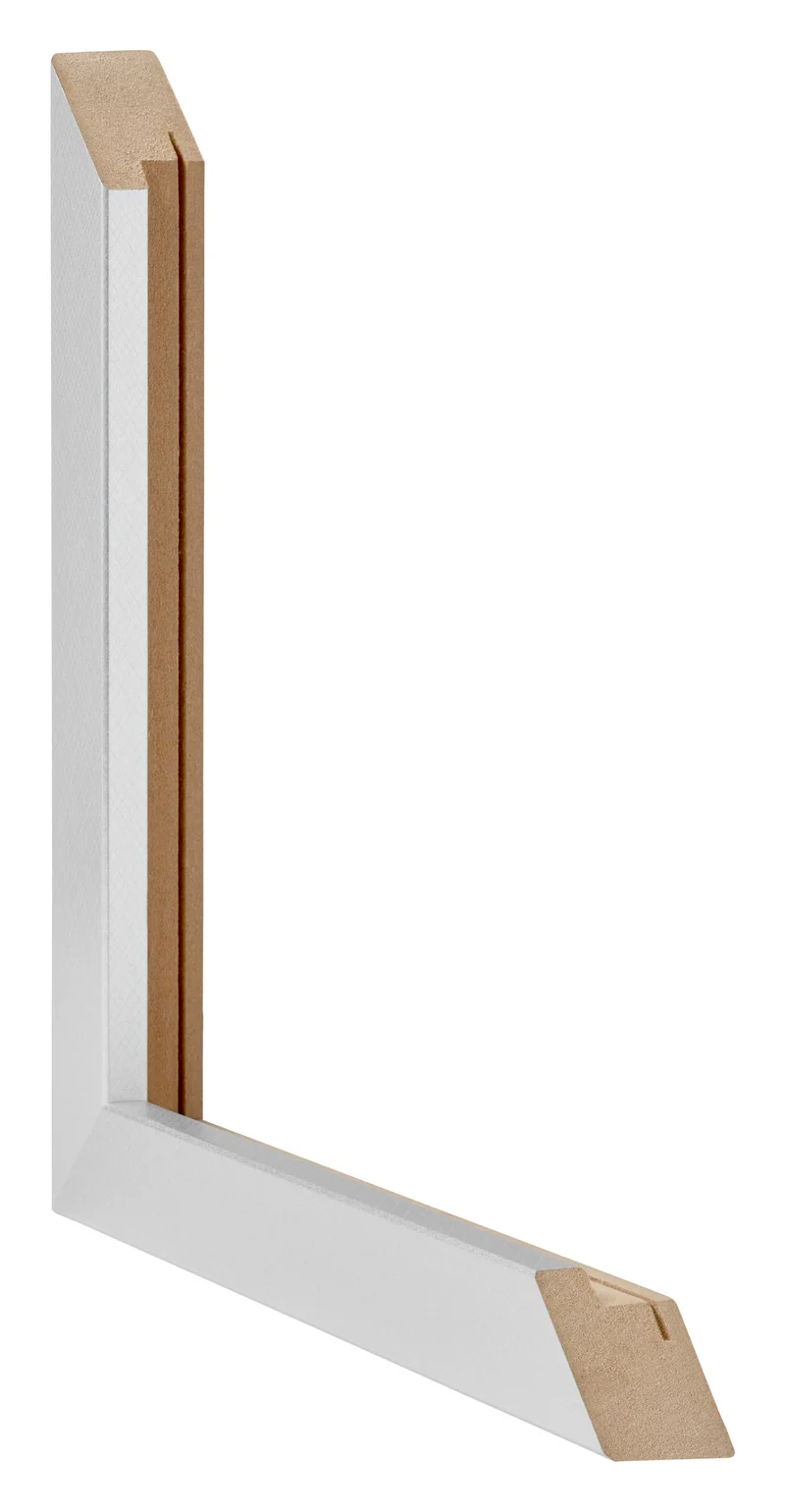 Bilderrahmen 46x61 cm - Silberglanz - MDF - Catania