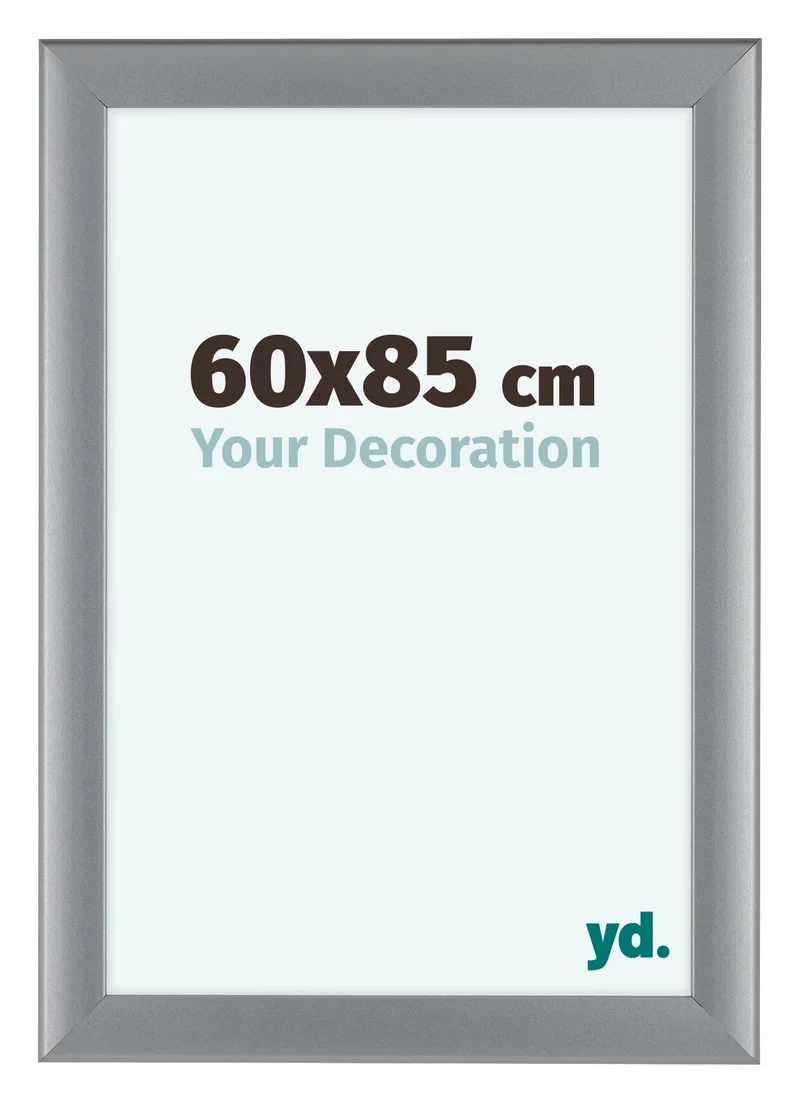 Bilderrahmen 60x85 cm - Silber Matt - MDF - Como