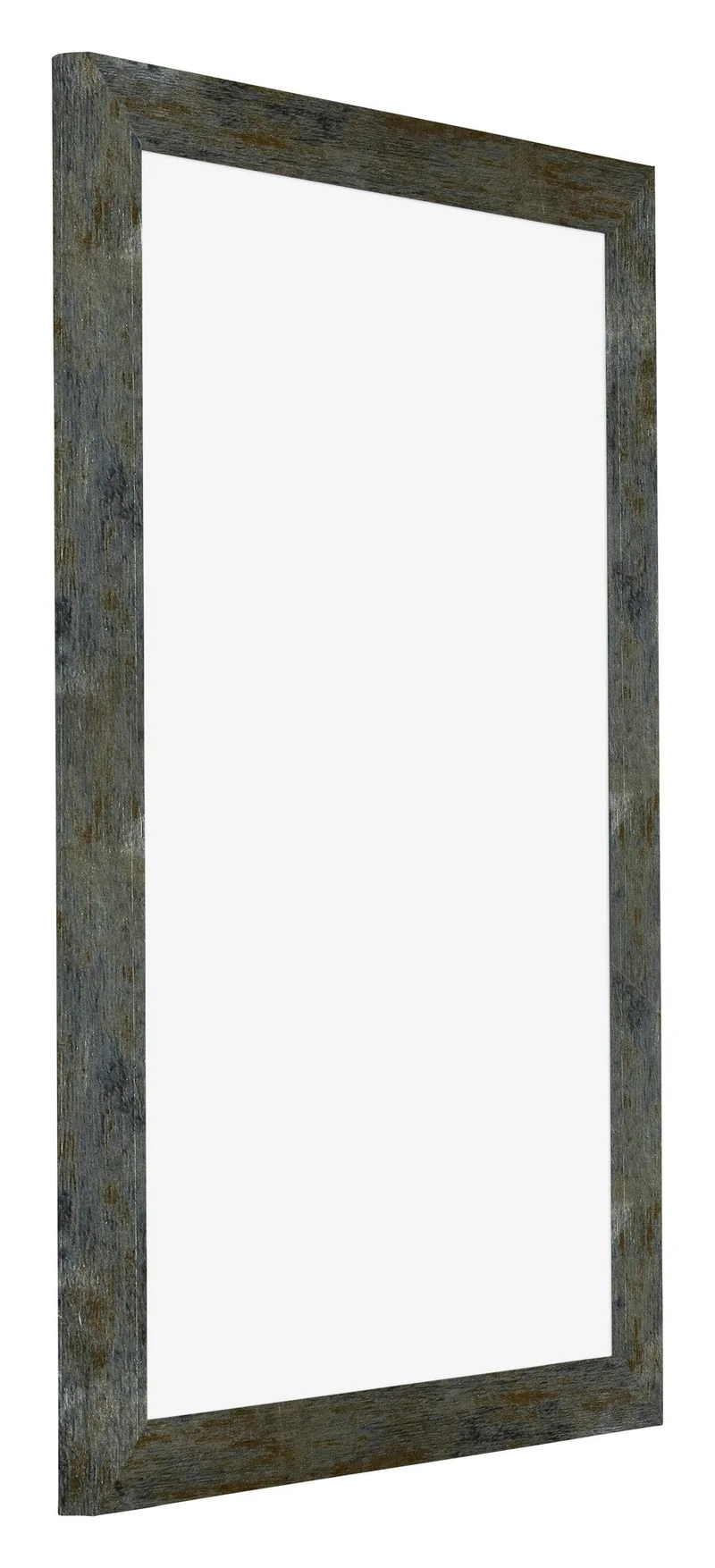 Bilderrahmen 60x85 cm - Blau Gold Meliert - MDF - Mura