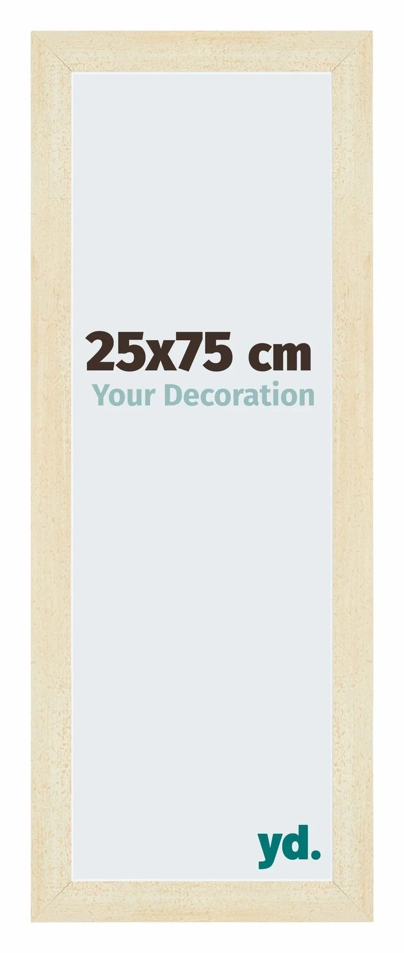 Bilderrahmen 25x75 cm - Sand Gewischt - MDF - Mura