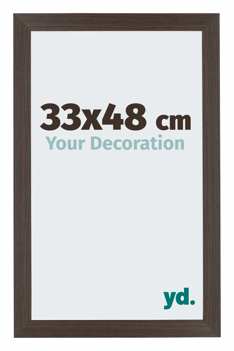 Bilderrahmen 33x48 cm - Eiche Dunkel - MDF - Mura