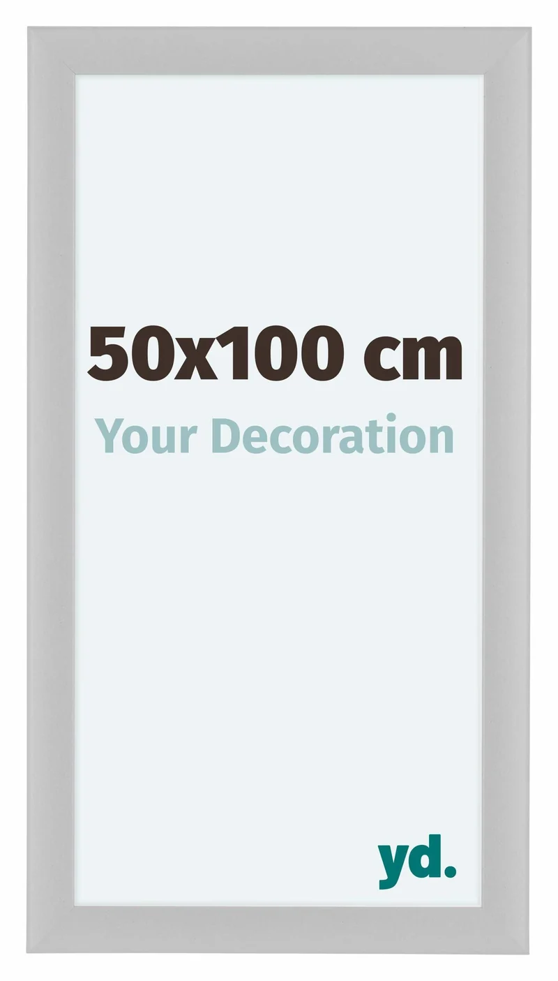 Bilderrahmen 50x100 cm - Weiß Matt - MDF - Como