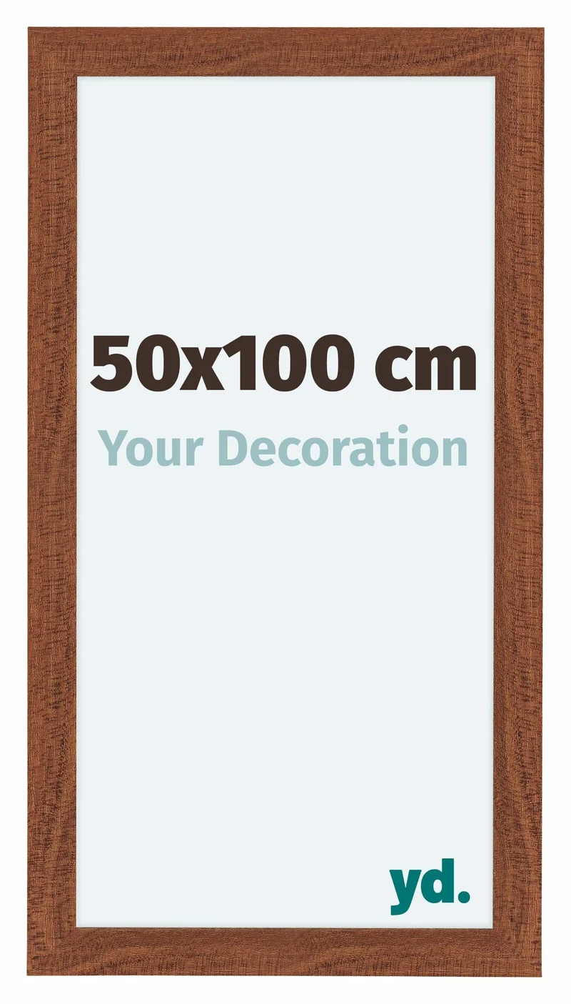 Bilderrahmen 50x100 cm - Nussbaum - MDF - Como