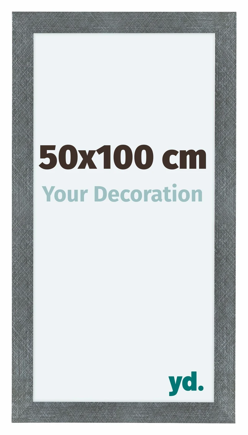 Bilderrahmen 50x100 cm - Eisen Gewischt - MDF - Como