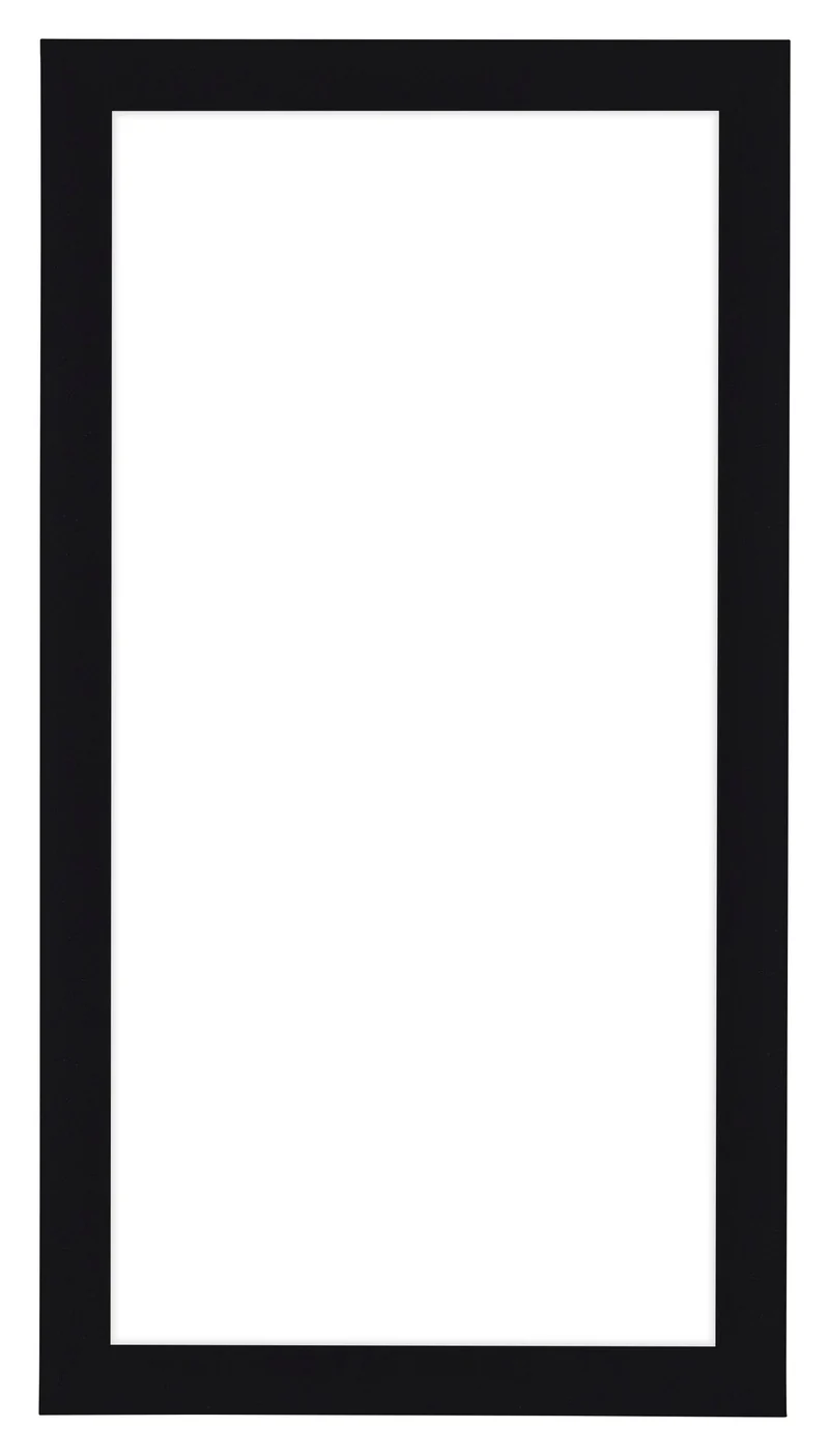 Bilderrahmen 50x100 cm - Schwarz Hochglanz - MDF - Como