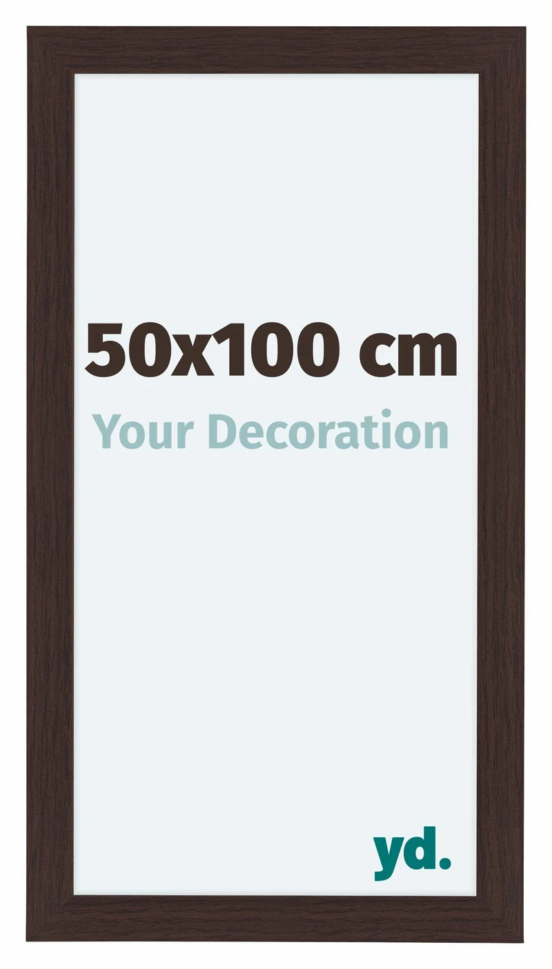 Bilderrahmen 50x100 cm - Eiche Dunkel - MDF - Como
