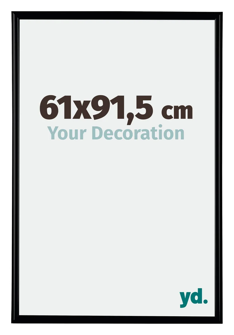 Bilderrahmen 61x91,5 cm - Schwarz Matt - Kunststoff - Bordeaux