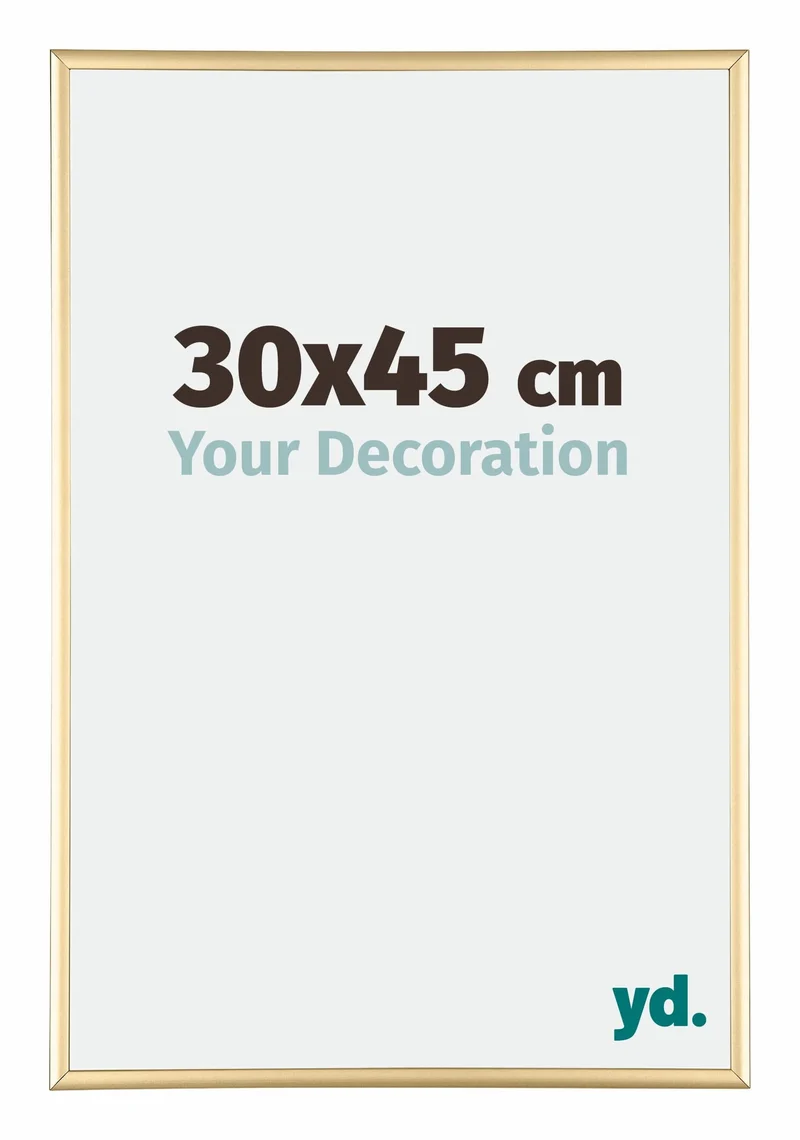 Bilderrahmen 30x45 cm - Gold - Aluminium - Kent