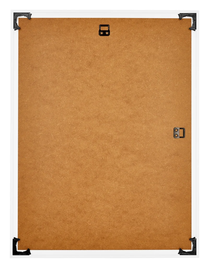 Bilderrahmen 46x61 cm - Weiß Hochglanz - Kunststoff - Evry