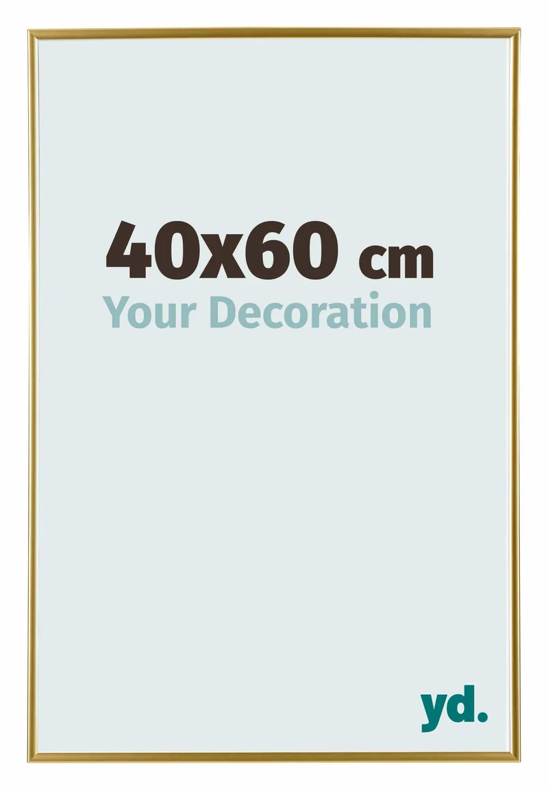 Bilderrahmen 40x60 cm - Gold - Kunststoff - Evry