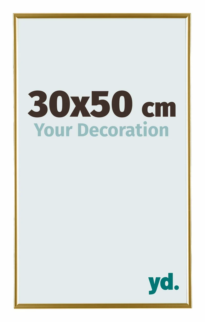 Bilderrahmen 30x50 cm - Gold - Kunststoff - Evry