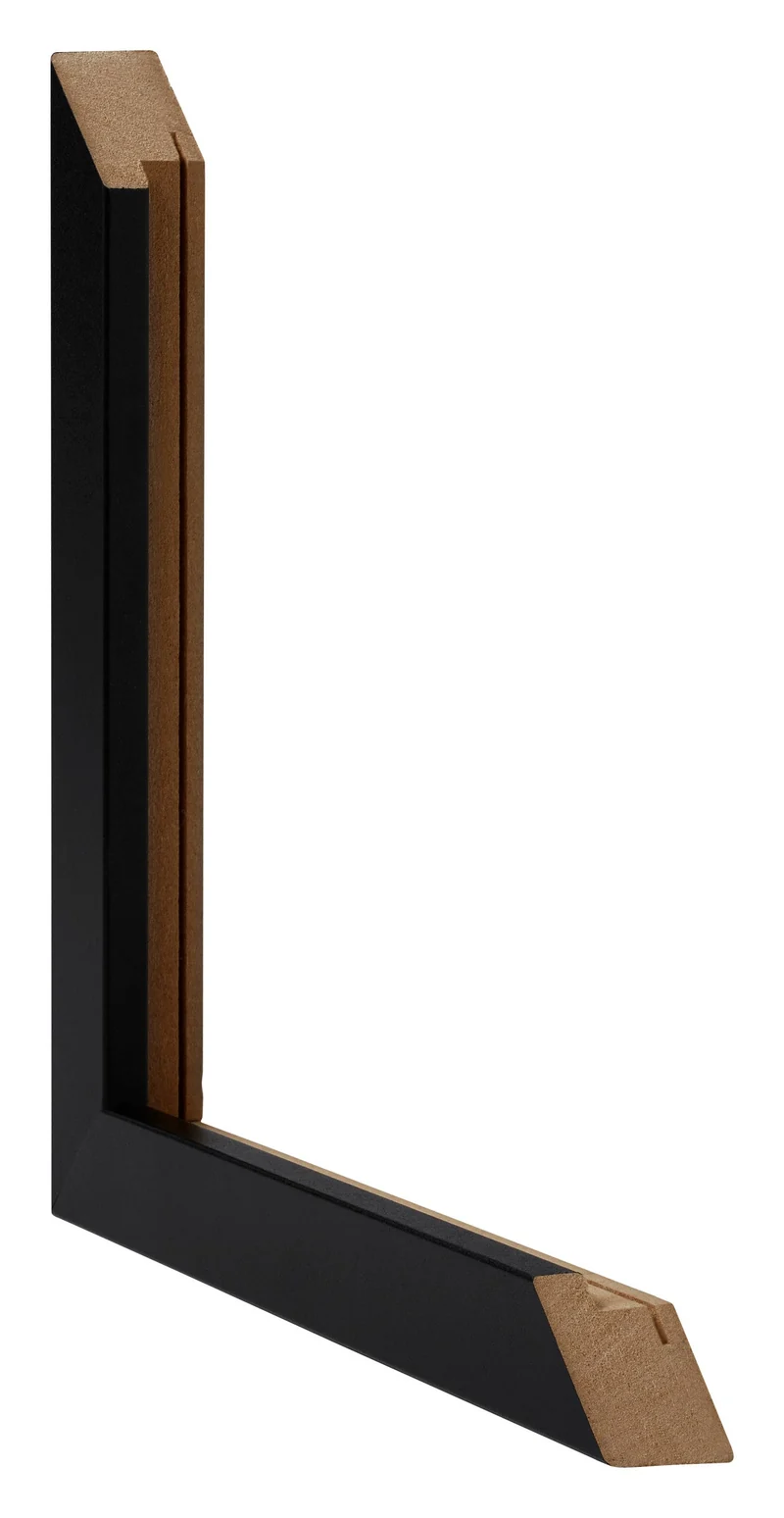 Bilderrahmen 46x61 cm - Schwarz Matt - MDF - Catania