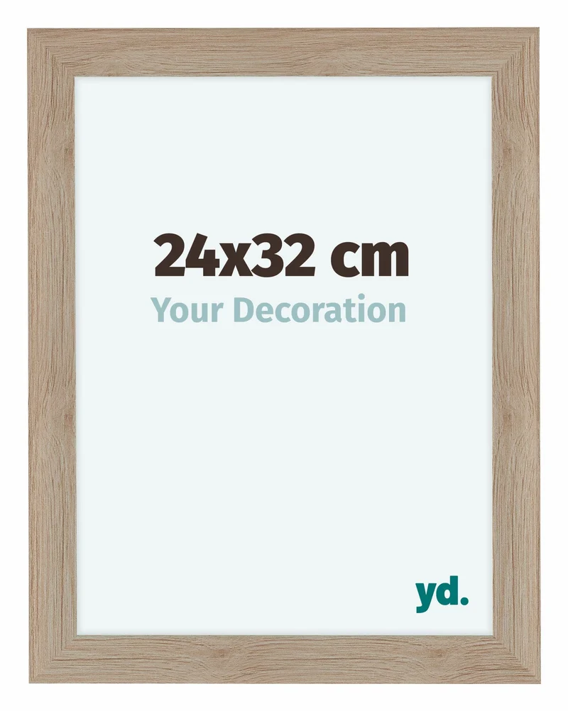 Bilderrahmen 24x32 cm - Eiche Hell - MDF - Como