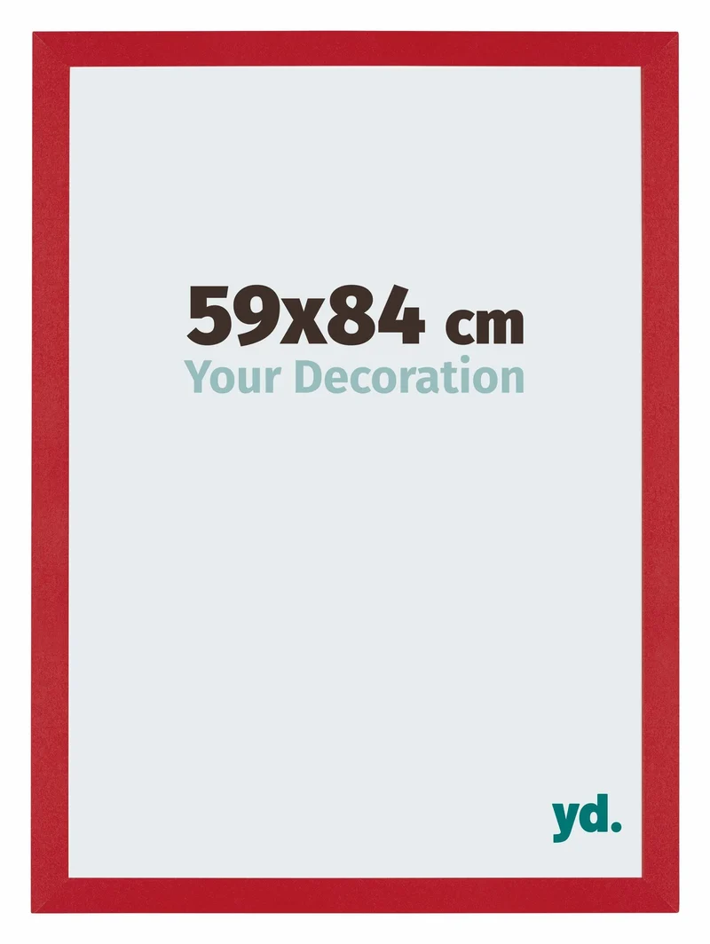Bilderrahmen 59x84 cm - Rot - MDF - Mura